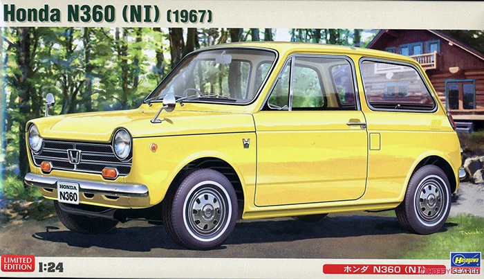 

Пластиковая сборка Hasegawa, модель автомобиля, масштаб 1/24, Honda N360 (NI) 1967, коллекция для взрослых, набор для сборки «сделай сам» 20285