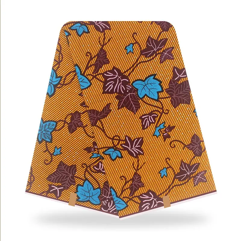 

Blesing 2021 new african wax fabric high quality 6 yards african print fabric for dresses 100% cotton african fabric
