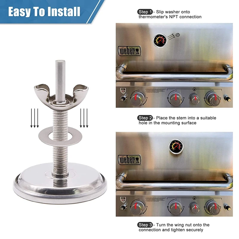 Акция! Термометр для гриля измеритель температуры коптильни с углем