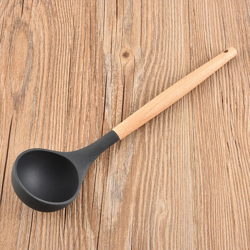 Силиконовые кухонные инструменты наборы для приготовления пищи ложка супа