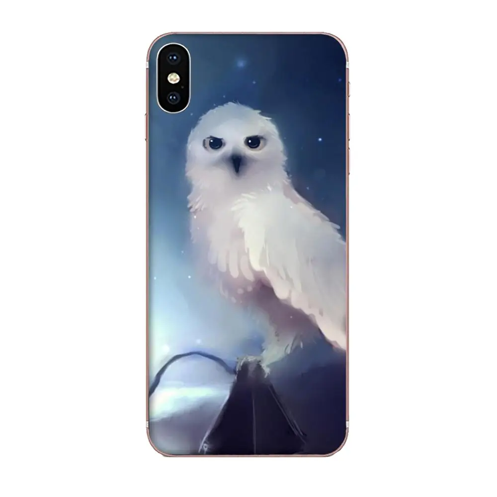 Мягкий прозрачный чехол с рисунком совы для Huawei Honor 4C 5A 5C 5X 6 6A 6X 7 7A 7C 7X 8 8C 8S 9 10 10i 20 20i