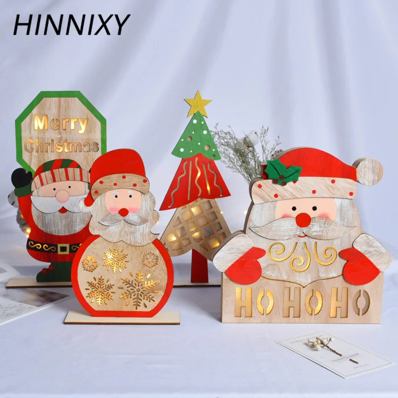 Hinnixy большой размер Рождественское украшение Ночной светильник светящийся