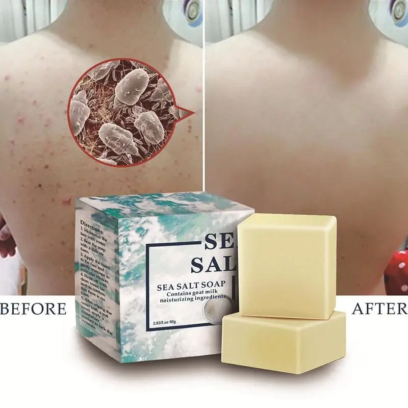 80 г поры для удаления морской соли акне прыщей очищение увлажняющее мыло из