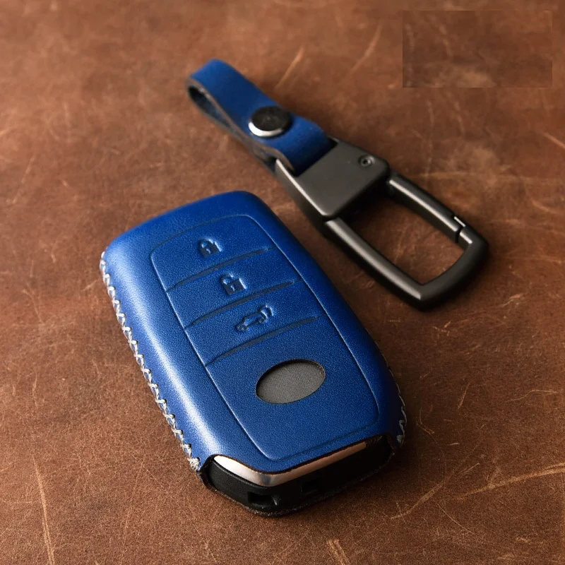 Натуральная кожа чехол ключа дистанционного управления автомобилем для Toyota Camry