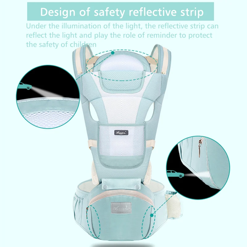 

Baby Sling Comfortable Waist Stool 0-36M Infant Hipseat Carrier Front Facing Backpack Pouch Wrap Newborn Travel Activity Gear