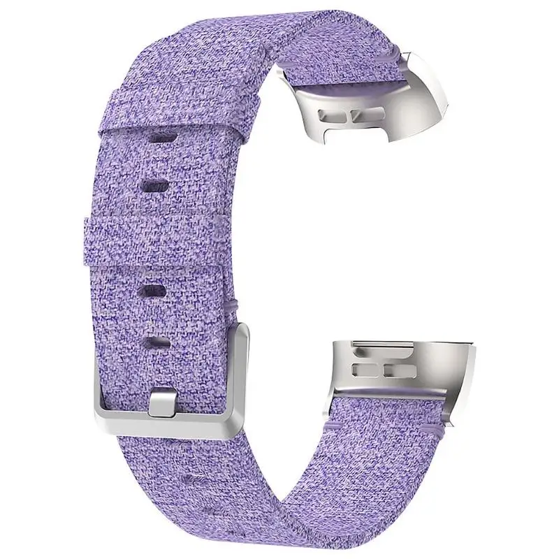 Фиолетовый ALLOYSEED 22 мм Тканые нейлоновые сменные часы ремешок для Fitbit Charge 3/huawei 2 Pro GT/Moto 360 2 46/samsung gear S3 - Цвет: Фиолетовый