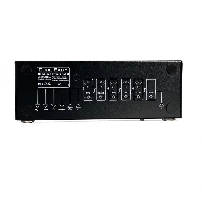 gitarre effektor wiederaufladbare monoblock combo wirkung pedale für elektrische gitarre zubehör verzögerungchorusphaser reverb free