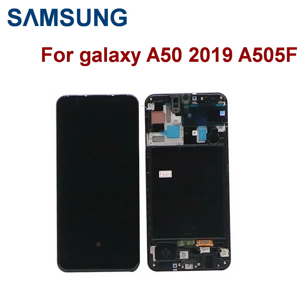 ЖК дисплей Super AMOLED 6 4 дюйма для Samsung galaxy A50 2019 A505F/DS A505F A505FD A505A сенсорный экран с