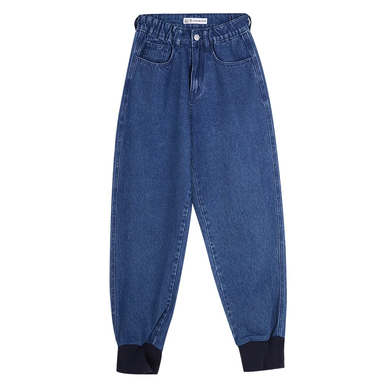 LEIJIJEANS новинка большие размеры женские не эластичные высокая талия плюс бархат