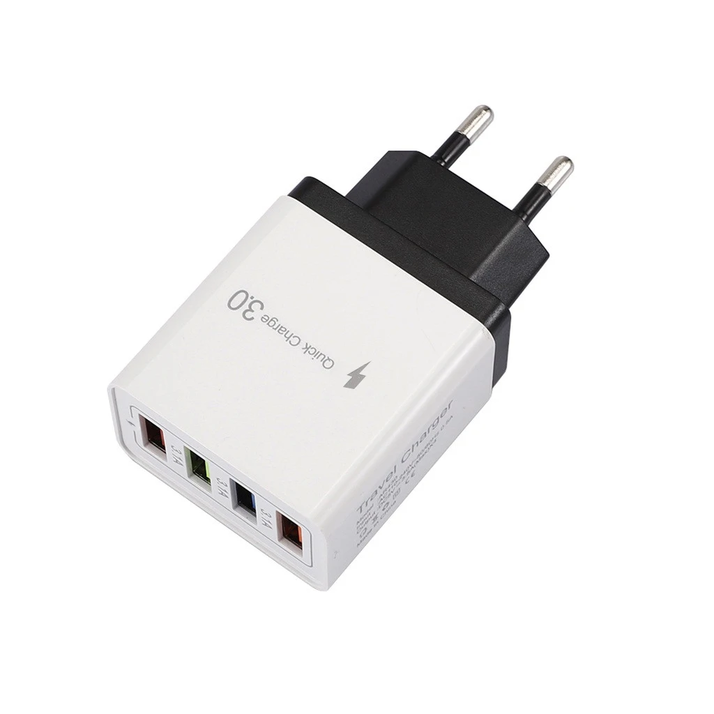 4 порта быстрой зарядки QC 3 0 usb хаб высокого стандарта PC пожаробезопасный материал