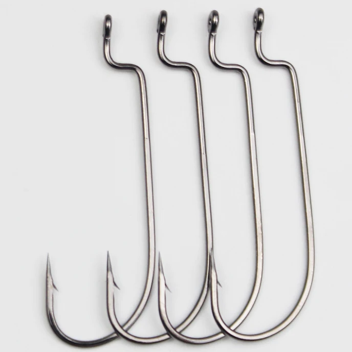 50 шт./лот рыболовные крючки с узкой рукояткой рыболовный крючок из углеродистой