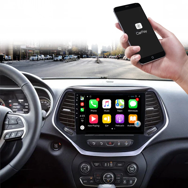 

Car DVD For Jeep Compass ( 2014-2020) Car Radio Multimedia Video Player Navigation GPS Android 10.0 Double Din