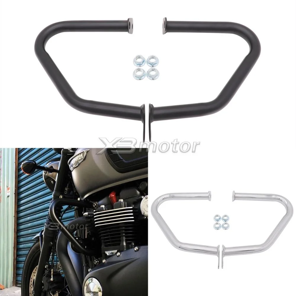 Мотоциклетный бампер Защита двигателя для Triumph Bonneville T100 T120 Bobber Thruxton 1200/R Street Cup/Твин