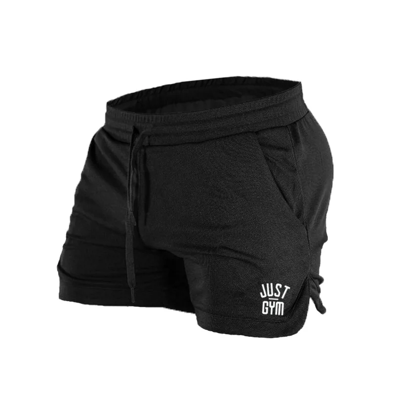 Брендовые шорты спортивные штаны для бега фитнеса бодибилдинга мужские летние