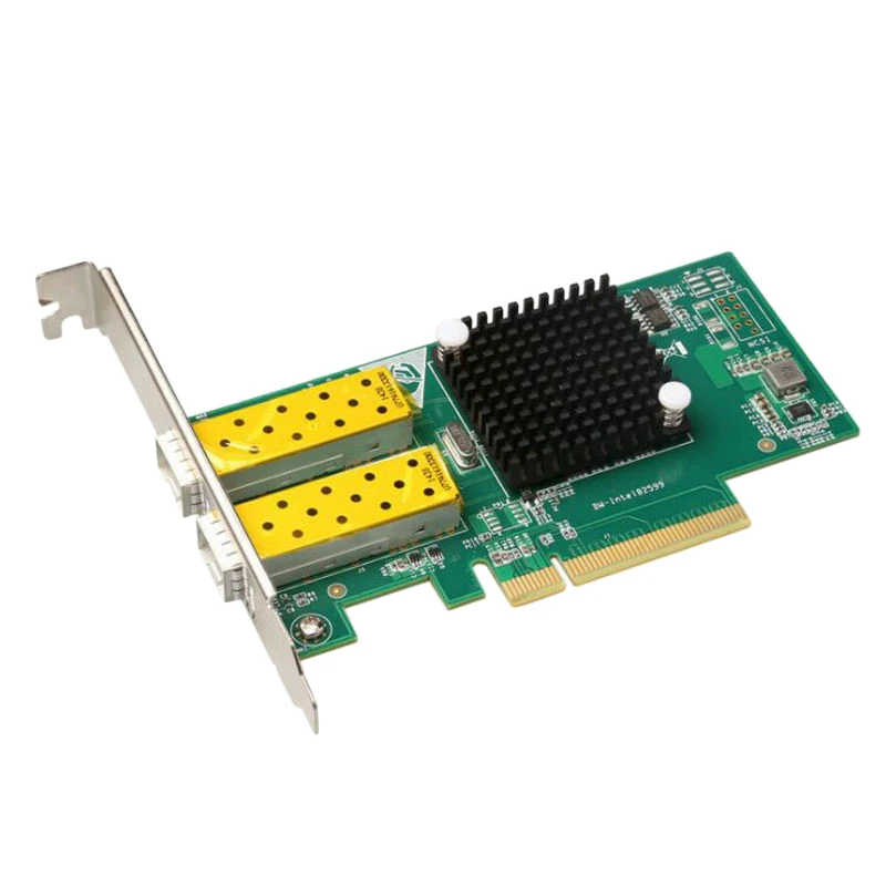 

PCI-E X8 гигабитная волоконная Серверная сетевая карта для X520 10GbE, двойной оптический порт SFP + волоконная LC PCIE сетевая карта