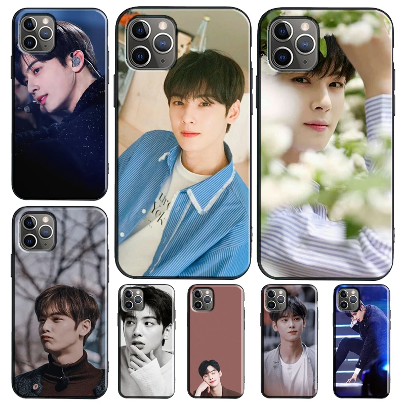 Чехол Cha EunWoo корейский для iPhone 13 11 14 12 Pro Max mini 6S 7 8 Plus X XR XS SE 2020 мягкий чехол из ТПУ -