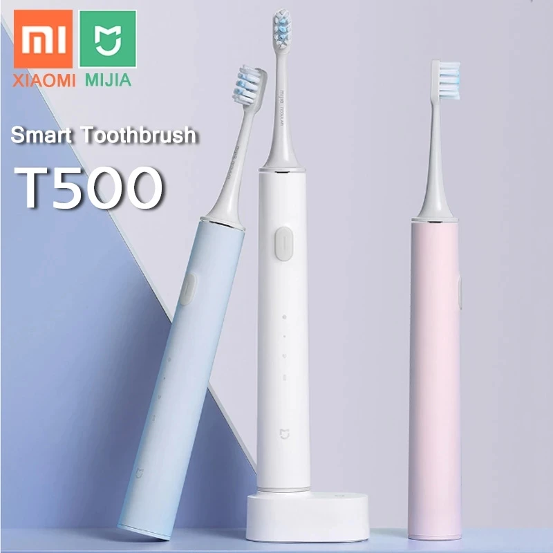 

Xiaomi mijia T500 Sonic Electric Toothbrush Mi Long Battery Life IPX7 Mijia Tooth Brush High Frequency Vibration Magnetic