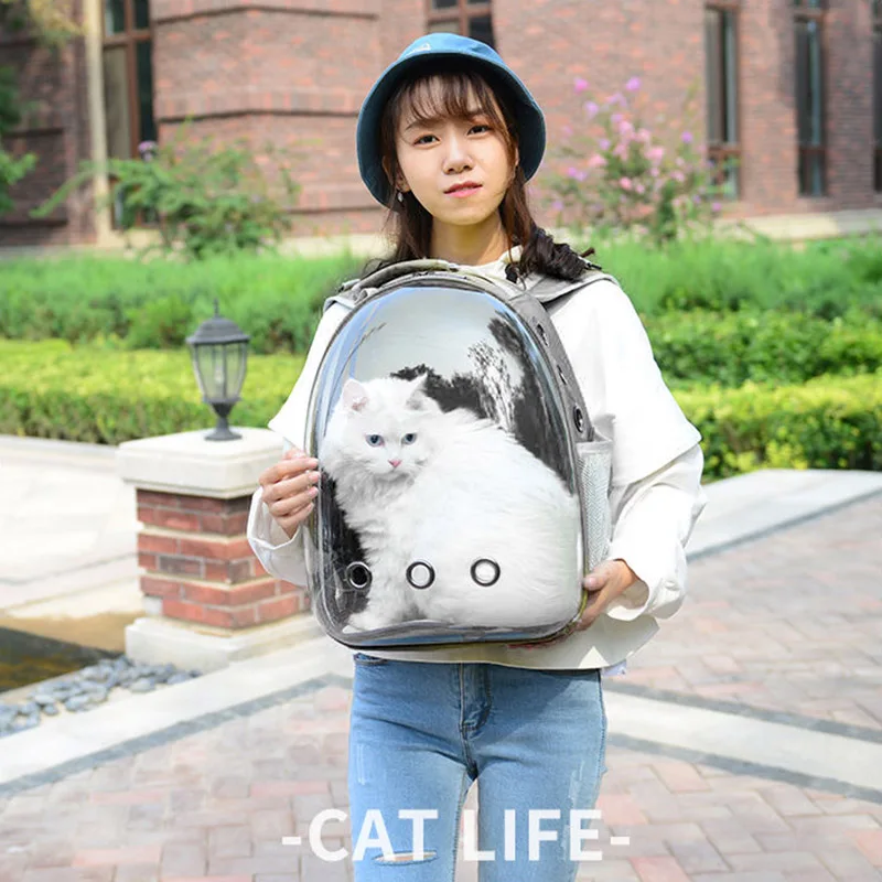 

Воздухопроницаемая дорожная сумка для перевозки питомцев, рюкзак-переноска для маленьких собак и кошек в виде космических капсул