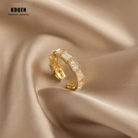 fashion design sense cats eye zircon open ring for woman sexy korean jewelry girls unusual finger accessory wedding party ring