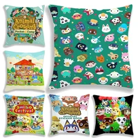 animal crossing cushion pillow case tom nook isabelle pillow cover for living room decorative pillow kids children gift 45cm