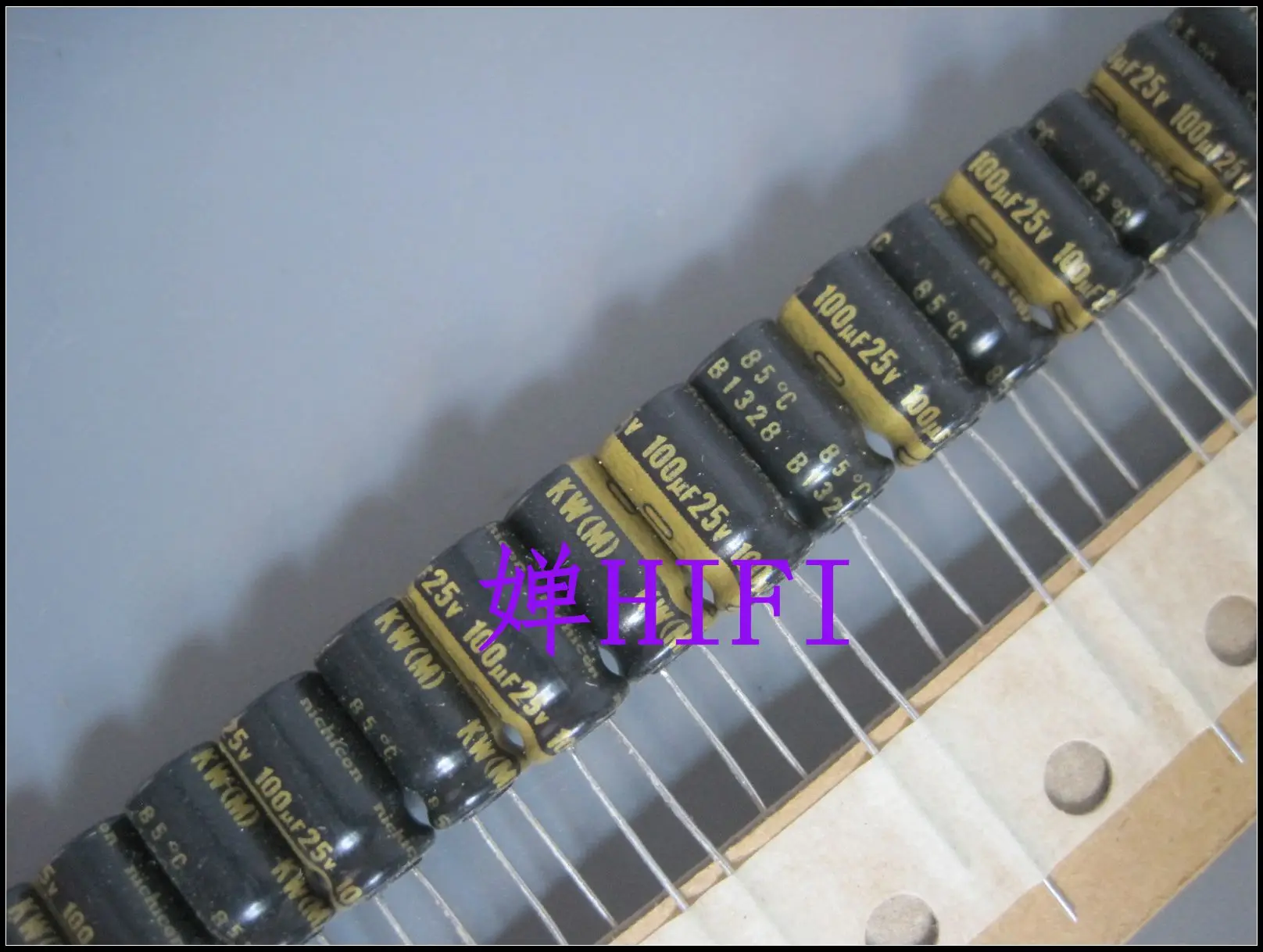 Eletrolítico de Áudio Versão de Atualização Pces Nichicon 6.3x11mm Capacitor 100 uf – 25 v 85 Graus fw 25v 100uf 50 kw 25v100uf