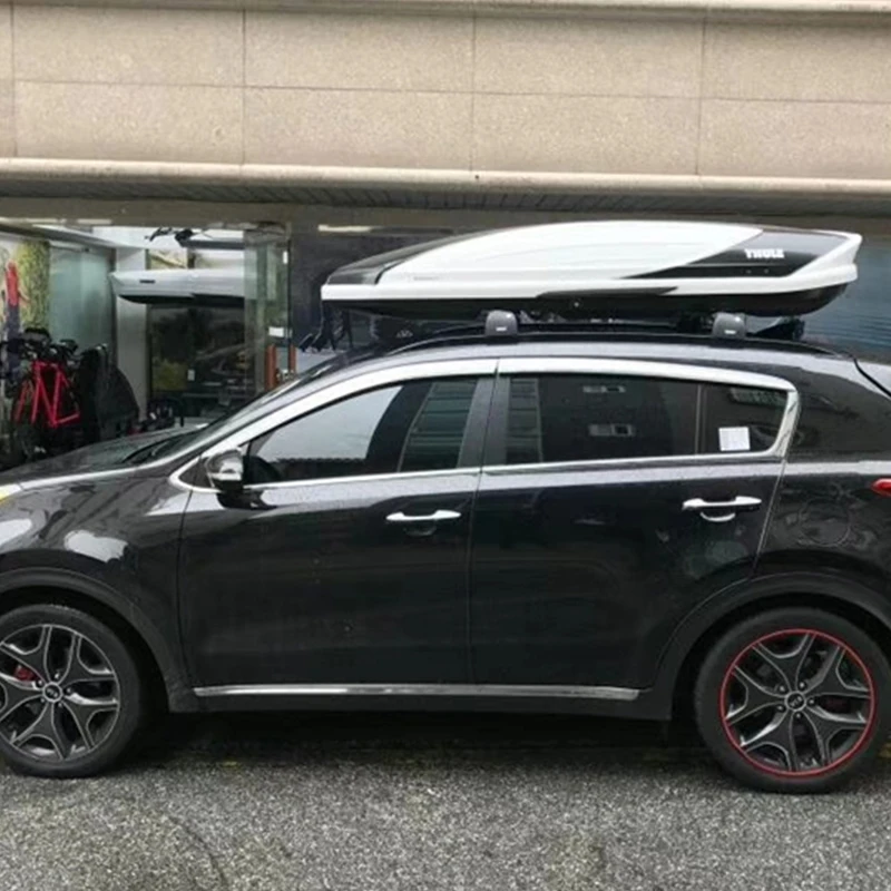 

Use For Kia KX5 Sportage 2016--2019 Year 4 Pcs Windows Visor Body Kit Door Accessories Electroplated Parts Rain Sun Shield