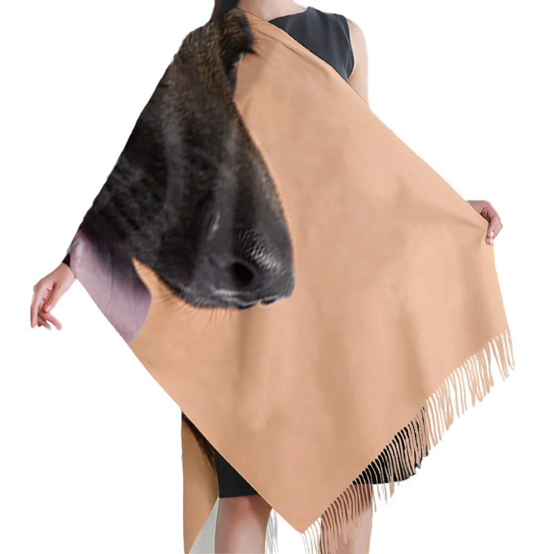 Одеяло в виде овчарки из Германии шаль для женщин дизайнерские кашемировые