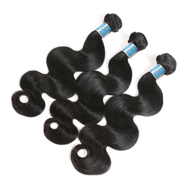 Ali queen hair 4 шт перуанские волосы, волнистые пряди, натуральный цвет, волнистые волосы "-26" M/7A человеческие волосы