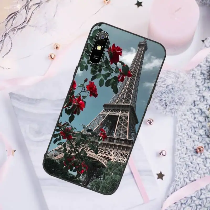 

Romantic Paris Eiffel Tower Phone Case For Xiaomi Redmi note 7 8 9 pro 8T 9A 9S Mi Note 10 Lite pro