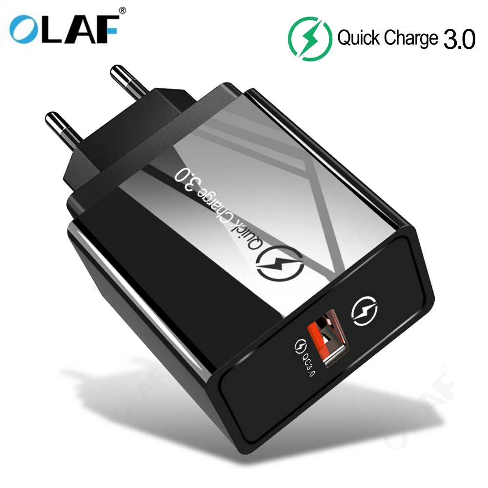 Зарядное устройство Olaf USB 3 0 QC 4 мобильный телефон быстрая зарядка для iPhone Samsung Xiaomi
