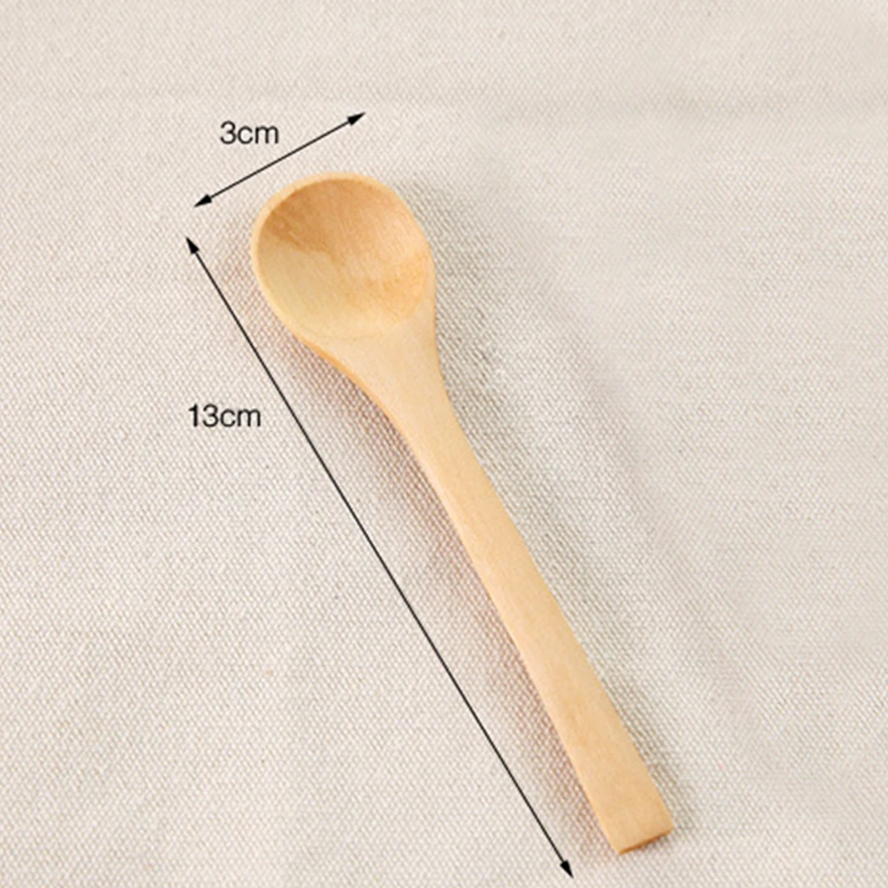 9Pcs Small Wooden Spoons Dessert Coffee Ice Cream Honey Kids Baby Spoon Gift Bamboo Kitchen Cooking Utensil Tool Soup Teaspoon | Дом и сад
