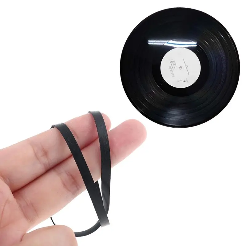 High Quality Rubber Belt Replace Turntable Phono Tape CD Drive Belt for Vinyl Record Player Phono Belt-Driven Turntables