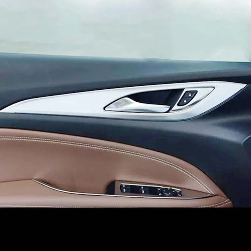 Для Buick Regal Внутренняя дверь из нержавеющей стали защитная втулка рамка Крышка отделка автомобиля Стайлинг Аксессуары 4 шт