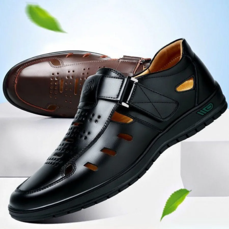 2022 летние классические мужские римские сандалии из натуральной кожи уличная