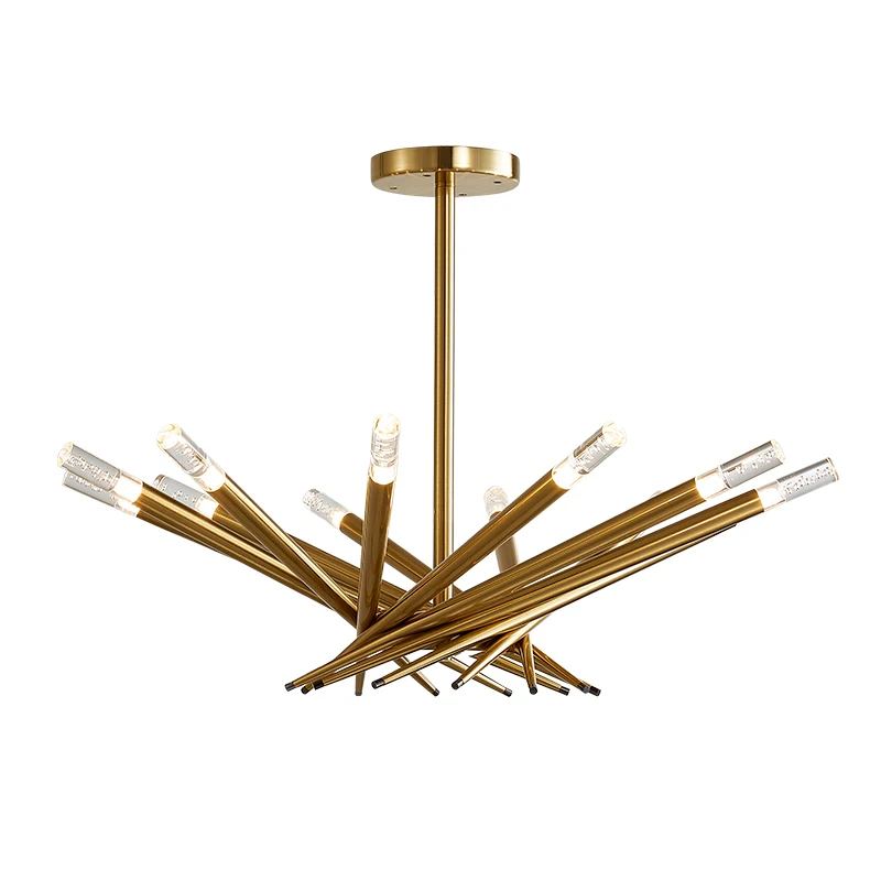 

Postmodern lights carbon steel Bird house LED luxury chandelier Nordic living room hanging lamps restaurant lighting