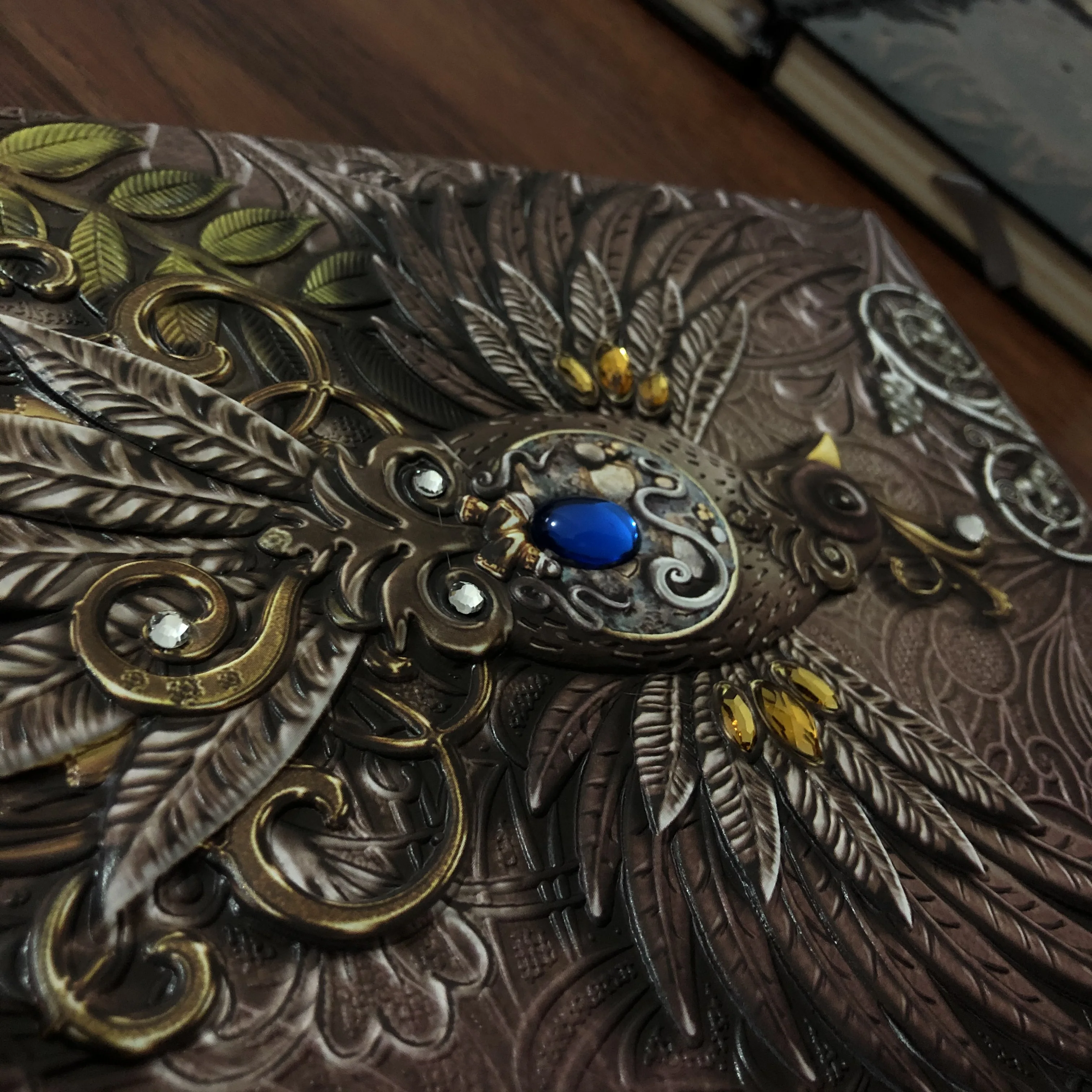 

Anaglyph Gilding phenix Notebook Retro Planner Bronze Book School Supplies Office Culture and Education