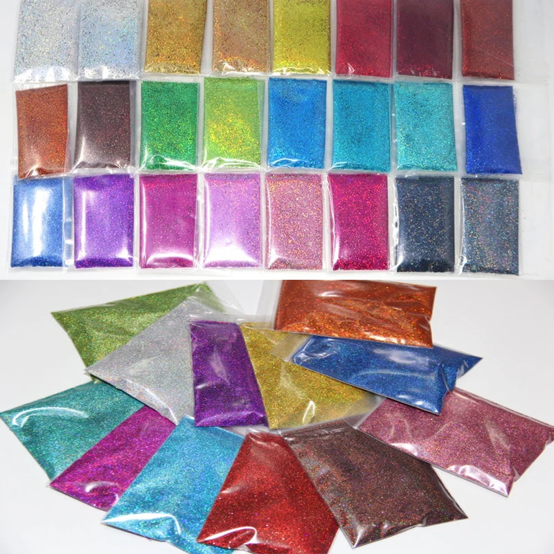 0.2MM1/12" PET 50 г голографический блеск/с голографическим блеском/ультра тонкий/тумблер блеск/дизайн ногтей Блеск объемный блестящий, 19 цветов