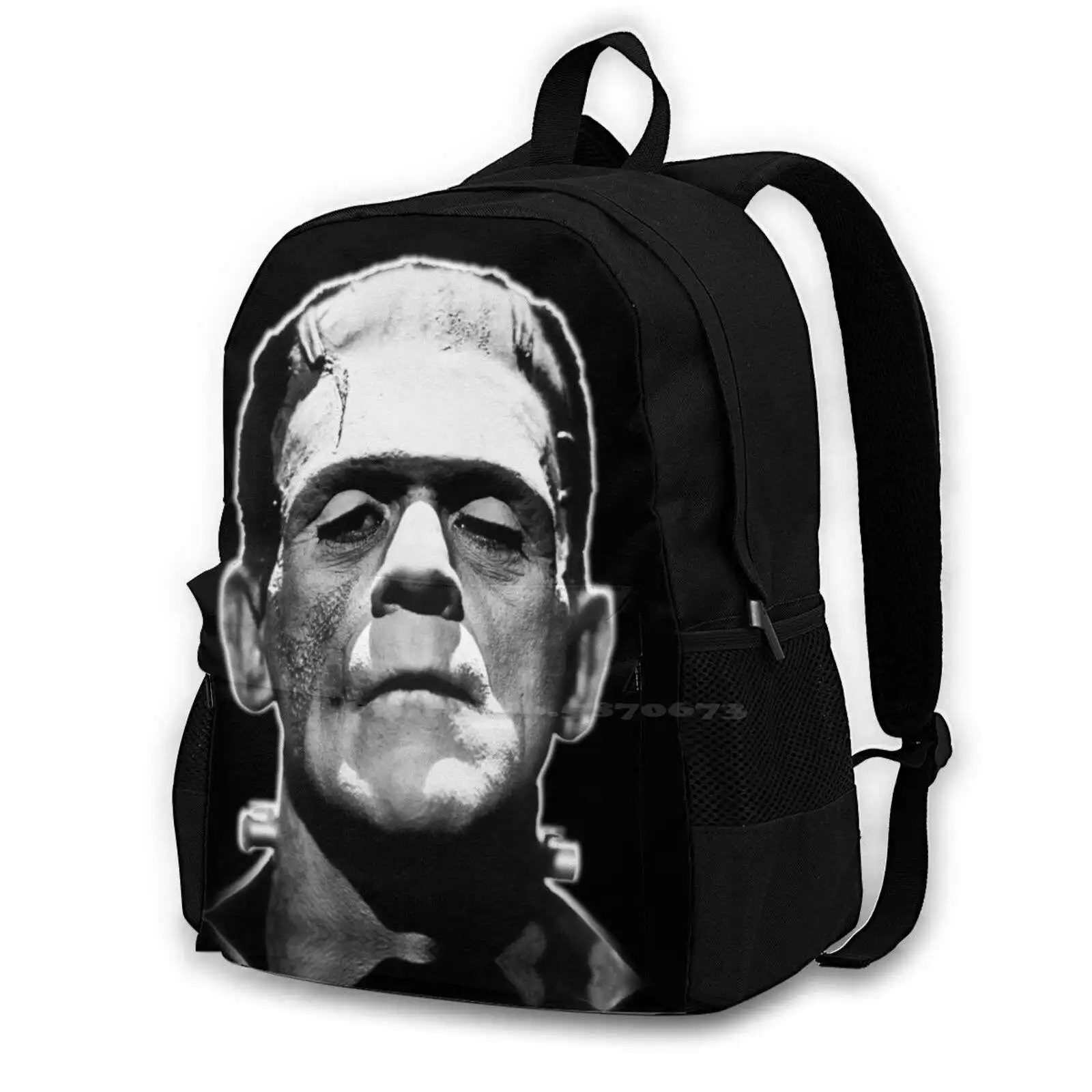 

Frankenstein Teen College Student Backpack Laptop Travel Bags Universal Monsters Pop Art Frankenstein Dracula Wolfman Creature