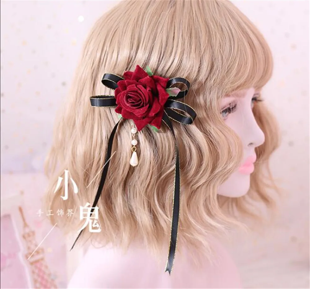 1 шт. Готическая заколка для волос ручной работы в стиле &quotЛолита&quot KC &quot