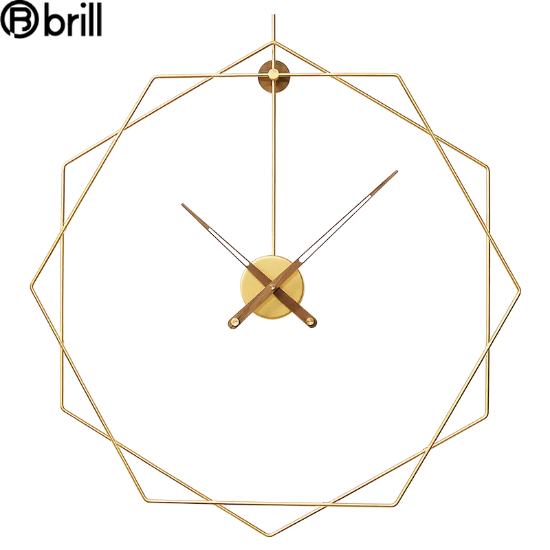 

Creative Nordic Luxury Wall Clock Modern Design Large Metal Living Room Decoration Clocks Wall Home Decor Horloge Murale Gift 50