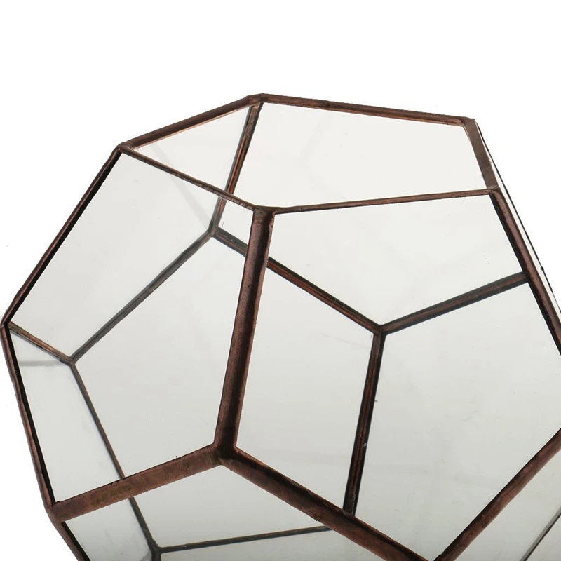 Стекло пятиугольник геометрический Террариум контейнер подоконник Декор