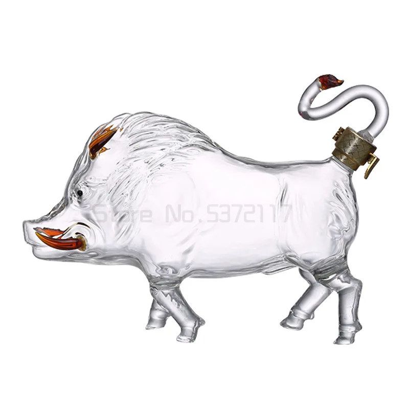 

luxury home bar glass lead-free Whiskey Decanter for Liquor Scotch Bourbon