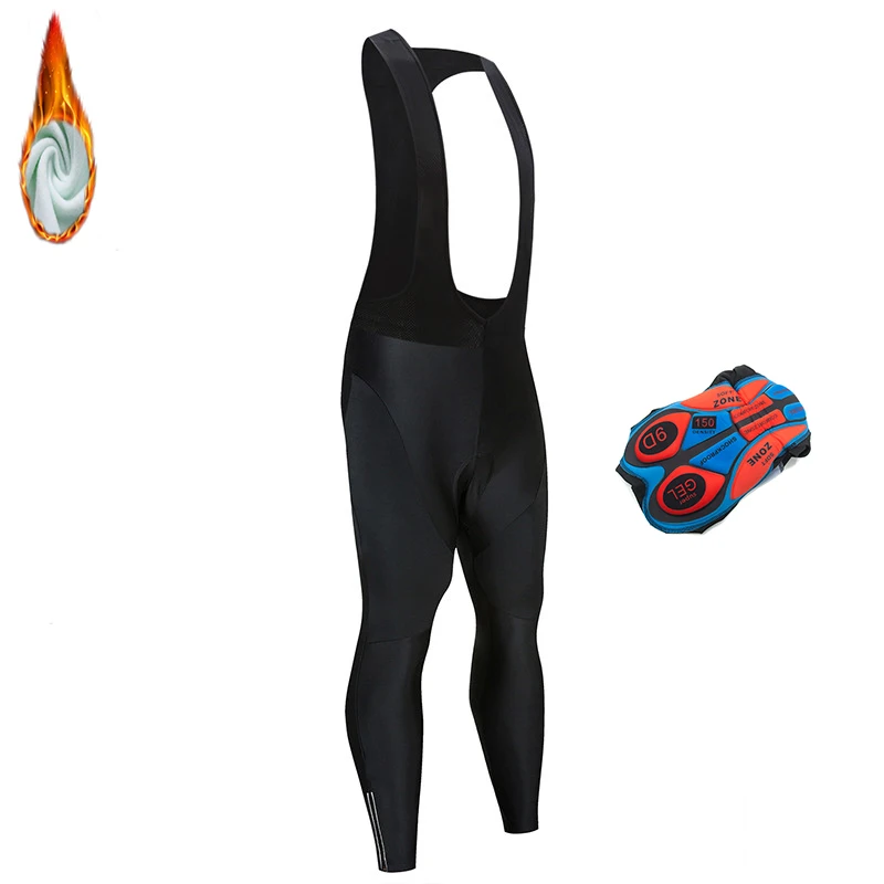 2020 полностью черные теплые велосипедные брюки зимние длинные для горного