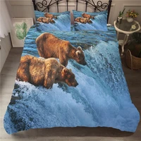 mei dream polar bear duvet cover waterfall king size comforter set 3d digital complete bedding