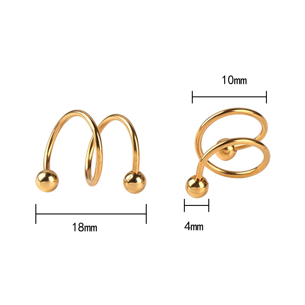 2 шт./лот простые 16 г шариковые стальные анодированные S двойные спиральные штанги