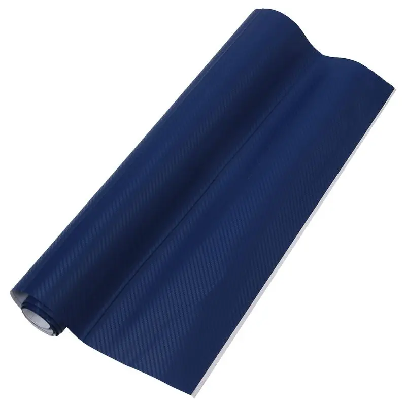 

50*127cm 3D Carbon Fiber Vinyl Car Wrap Sheet Roll Film Sticker Decal White