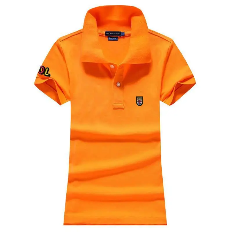 Топ качество 2020 летние дизайнерские женские рубашки поло 100% хлопок повседневные