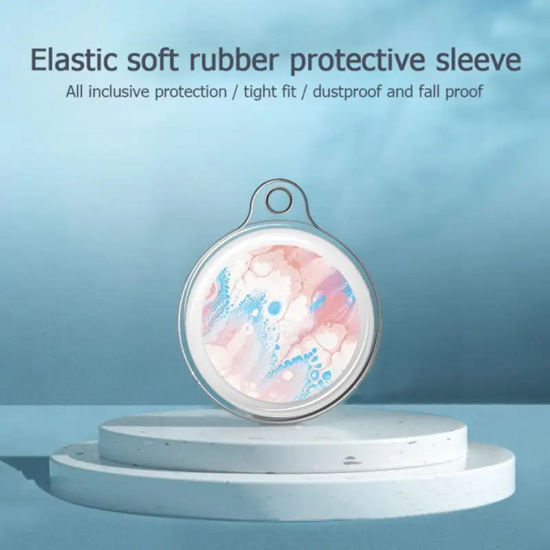 

Protective Cover Location Tracker Liquid Case for AirTags Tracker Anti-lost Device Keychain Protective