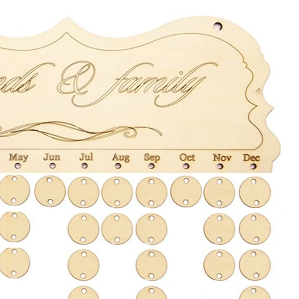Advent календари деревянная доска напоминаний на день рождения семья и друзья