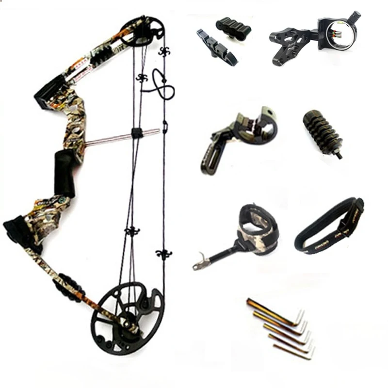 

20-70 Lbs High-Quality Archery Bow, Saving Effort 80% Shooting And Hunting Accessories IBO320FPS Composite Bow And Arrow Set